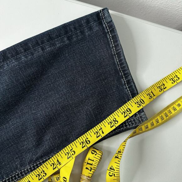 Buckle BKE Jeans Mens 30 Blue Jake Straight Stretch Thick Stitch - Picture 12 of 14